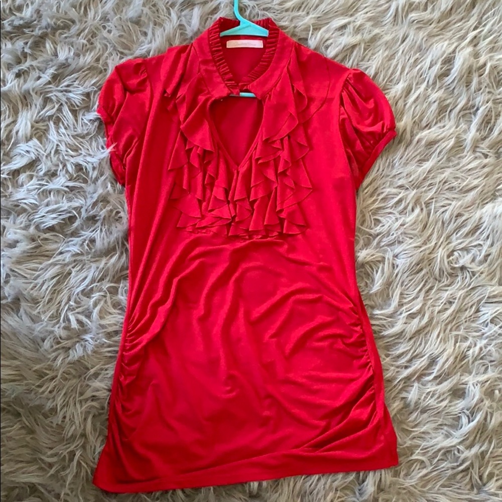 Red blouse
